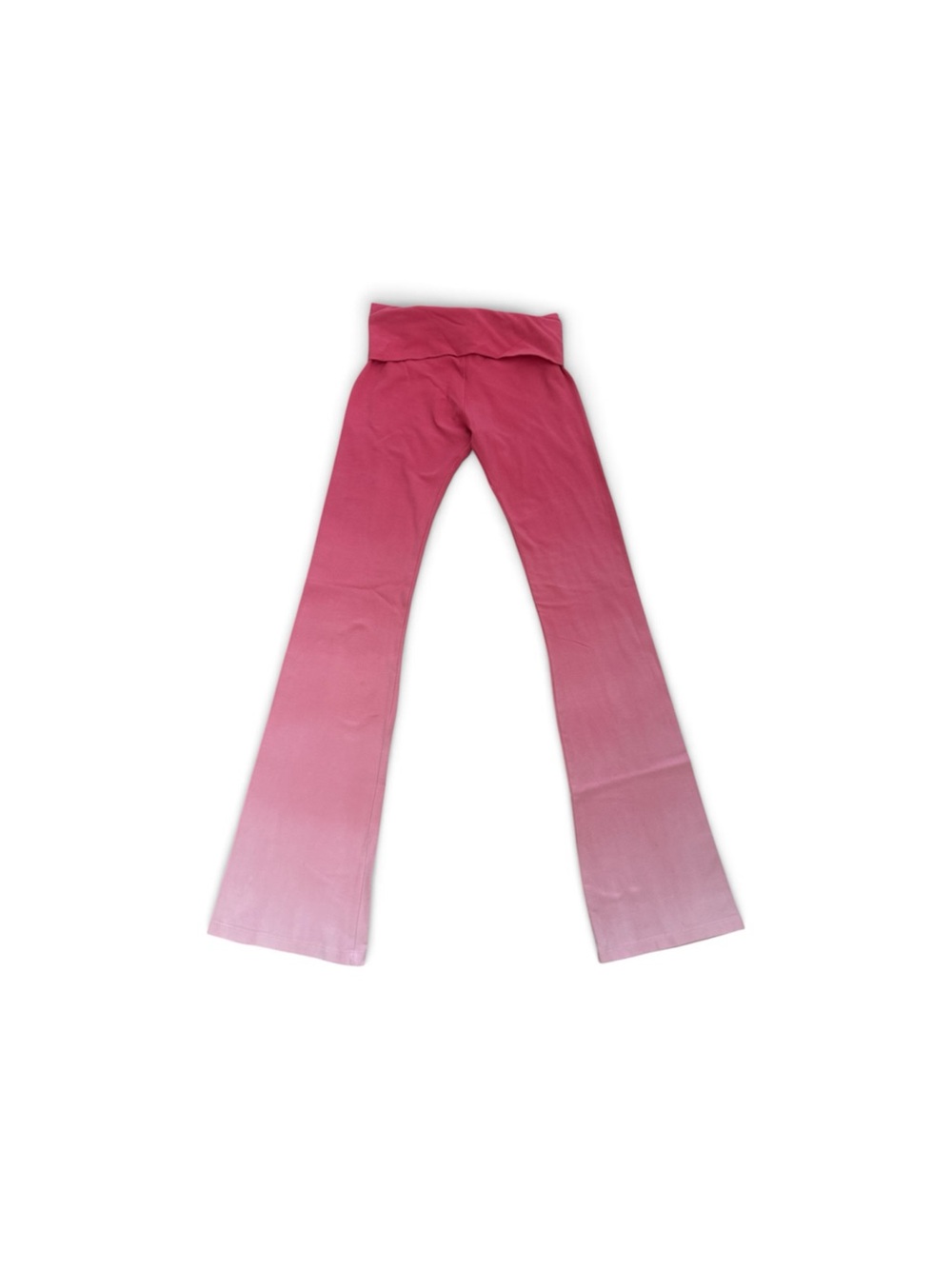 Pink bootcut fold over pants - Picture 2 of 4